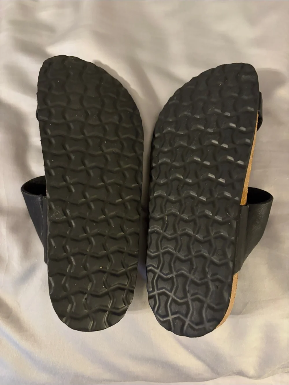 Braided Black Women’s Slide Sandals with Contoured Footbed
